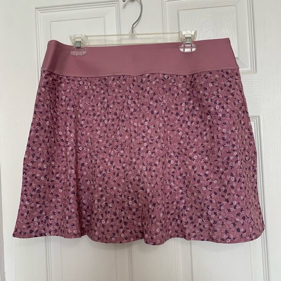 NWT Puma PWRSHAPE Fancy Plants Pink Botanical Pattern Golf Skort Size XL - Picture 7 of 12